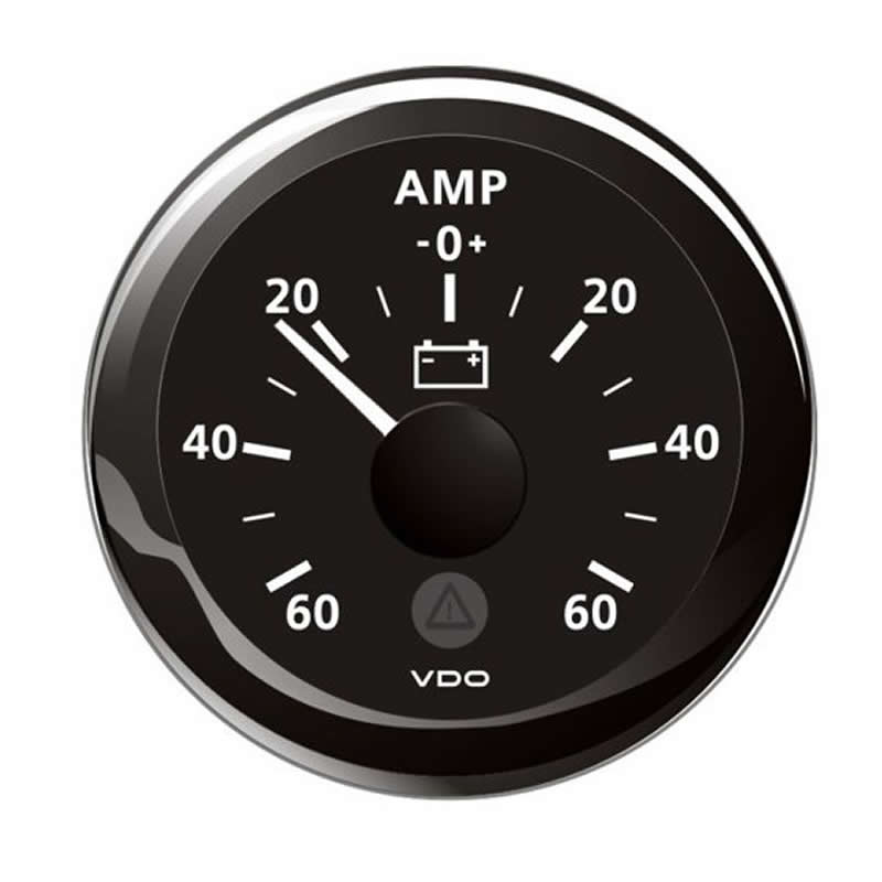 VDO Marine ViewLine Ammeter 60A Black 52mm